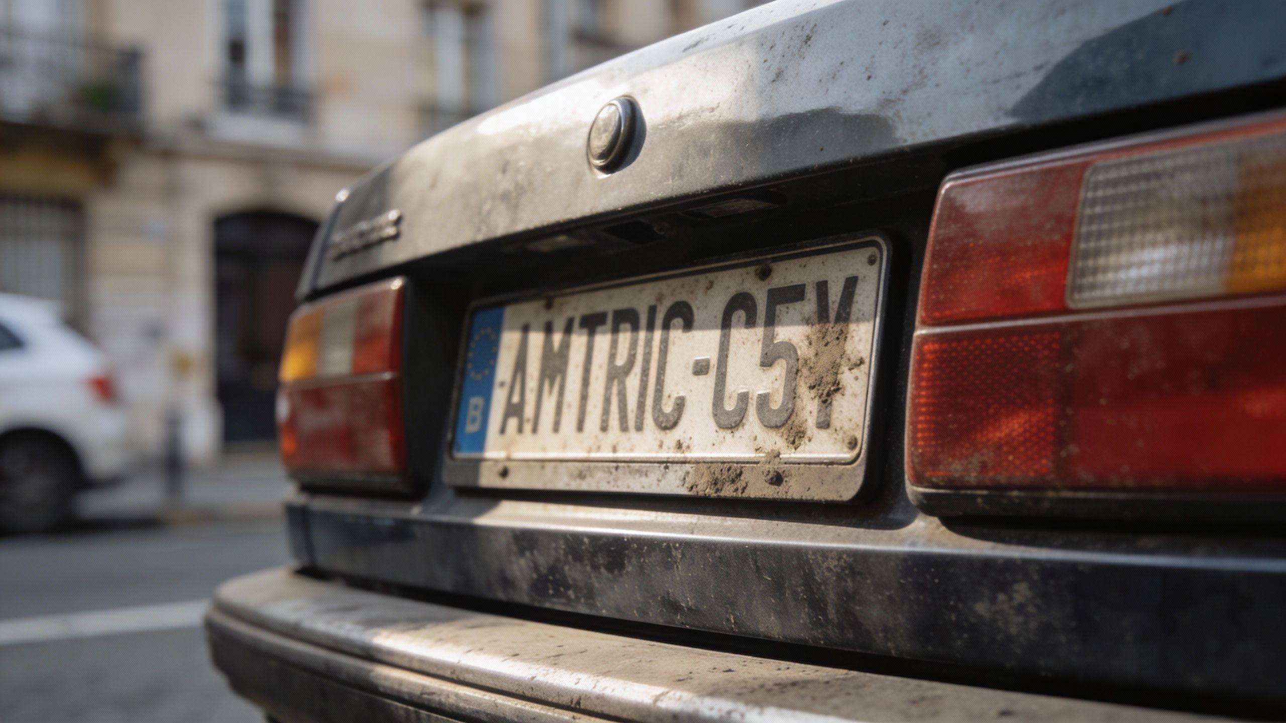 Plaque d’immatriculation illisible : amende, sanctions et ce que dit la loi