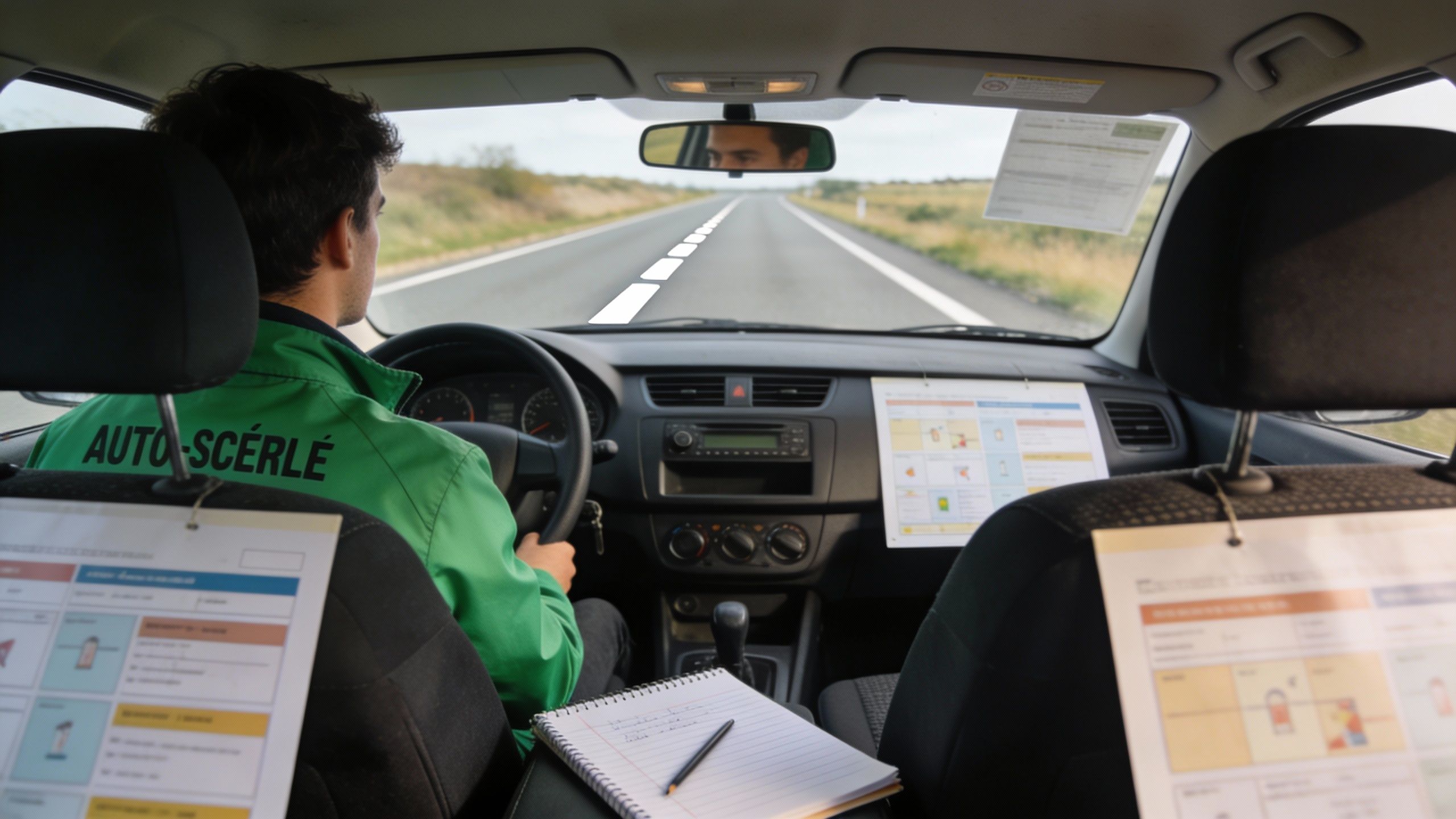 Franchissement d’une ligne blanche : amende, points et cas autorisés