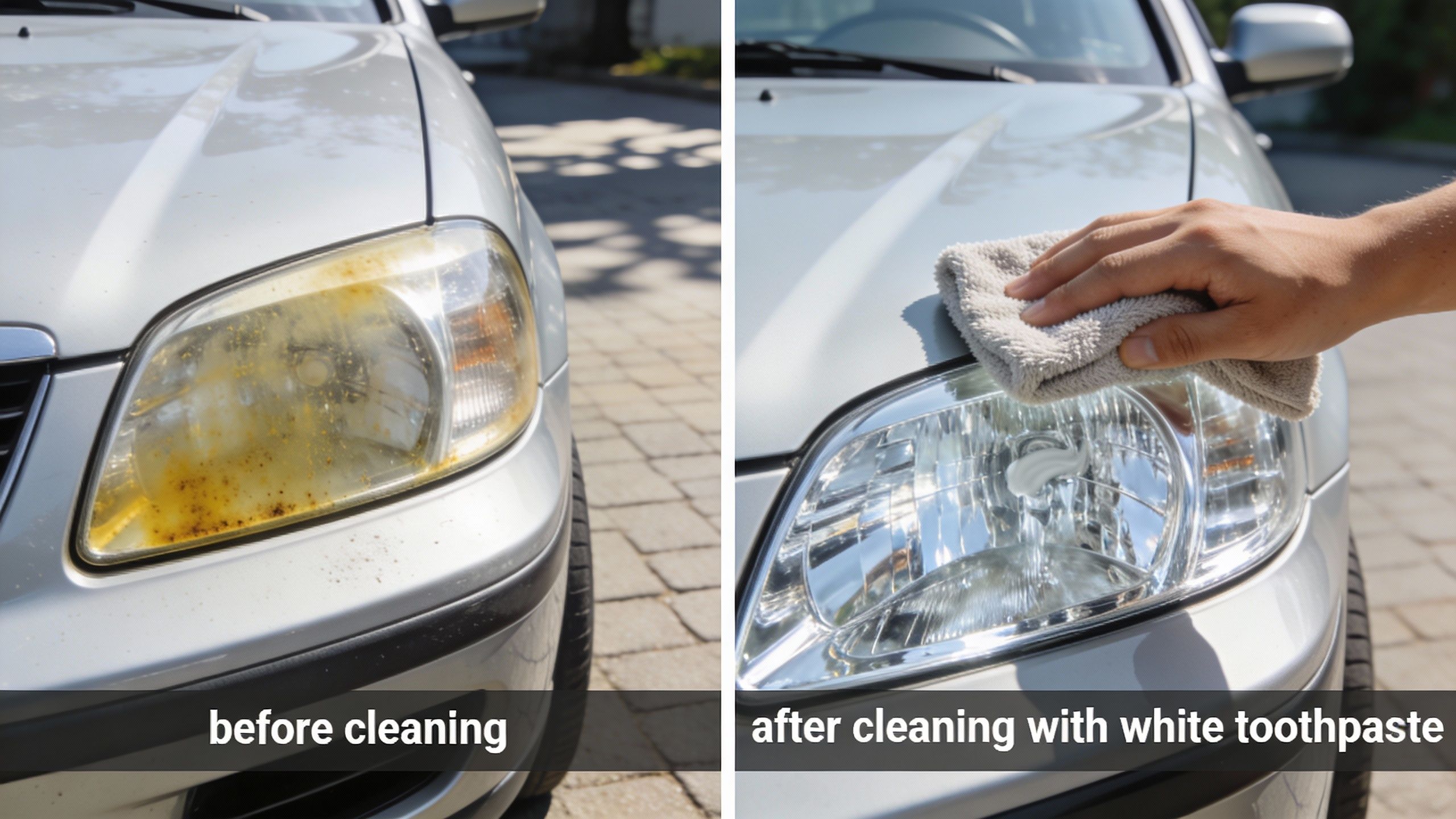 Comment nettoyer des phares de voiture avec du dentifrice ?