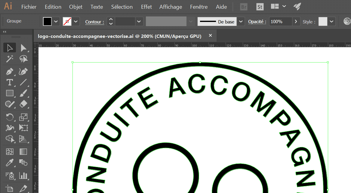 logo conduite accompagnée a imprimer