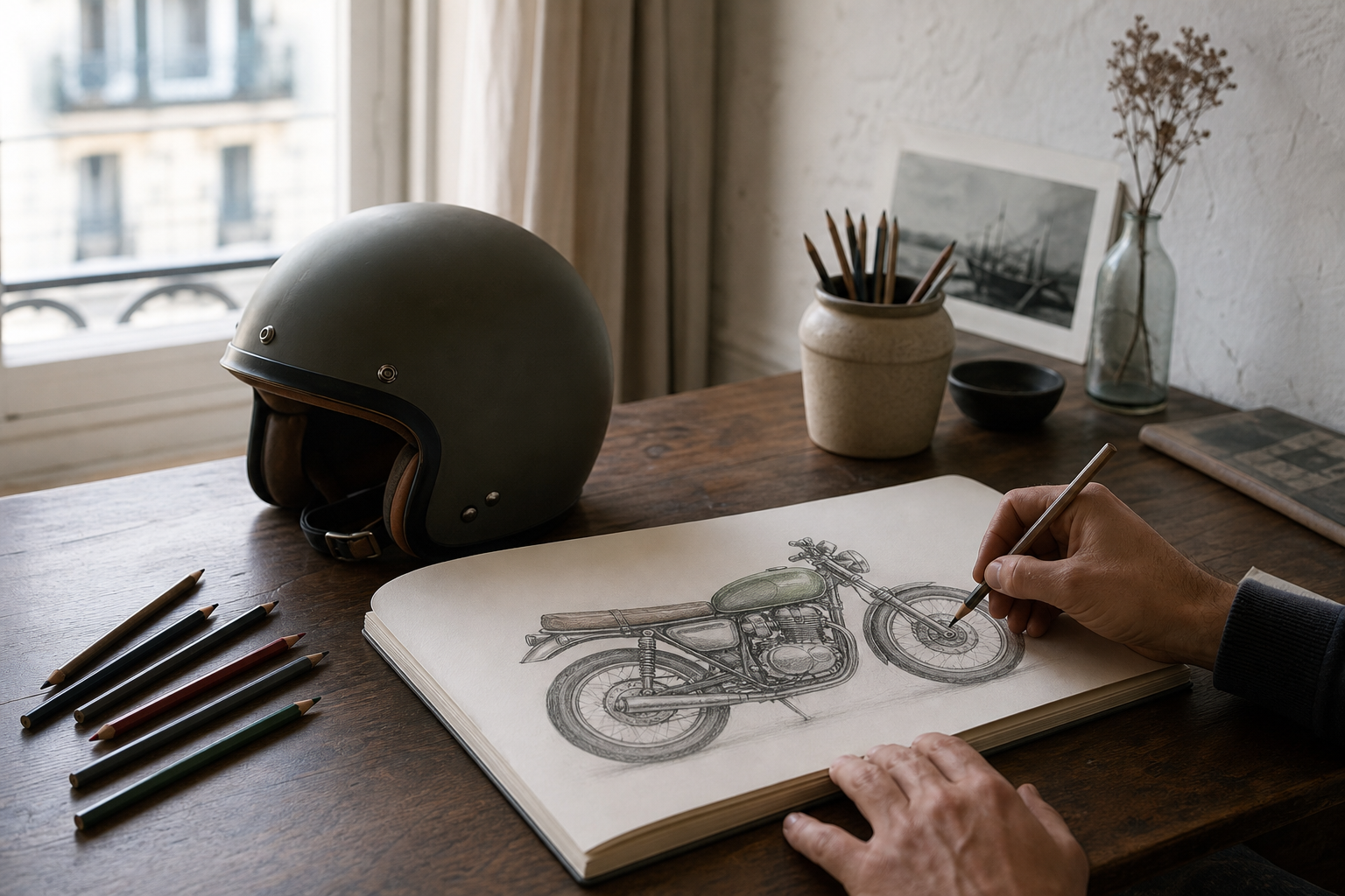 Le dessin moto gagne en réalisme avec cinq repères simples