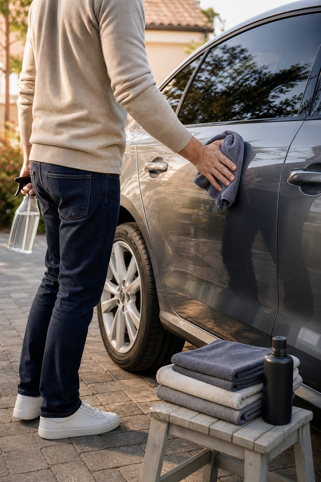Comment nettoyer sa voiture chez soi sans eau de rinçage