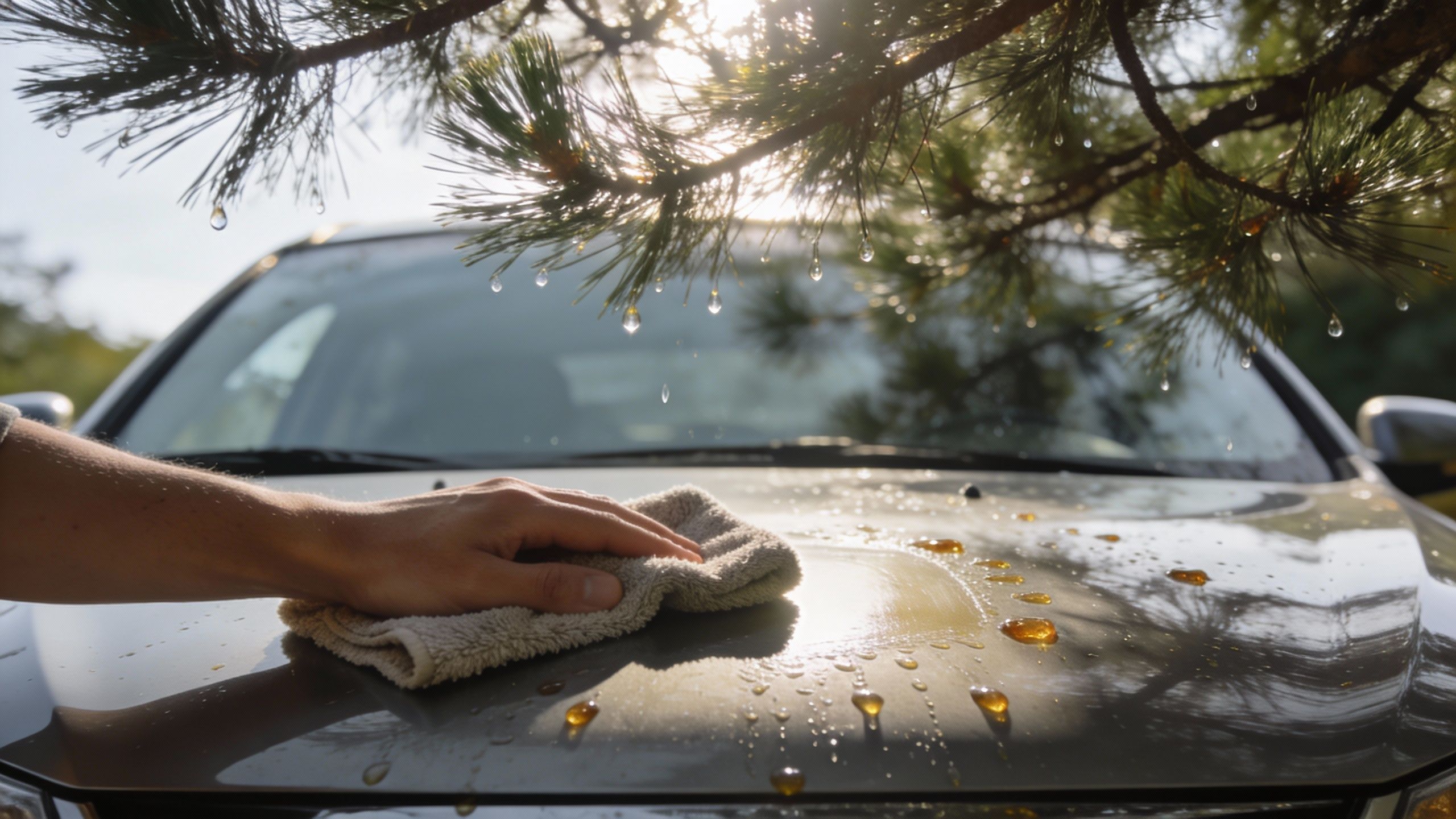 Comment enlever de la résine ou de la sève de pin sur une carrosserie de voiture