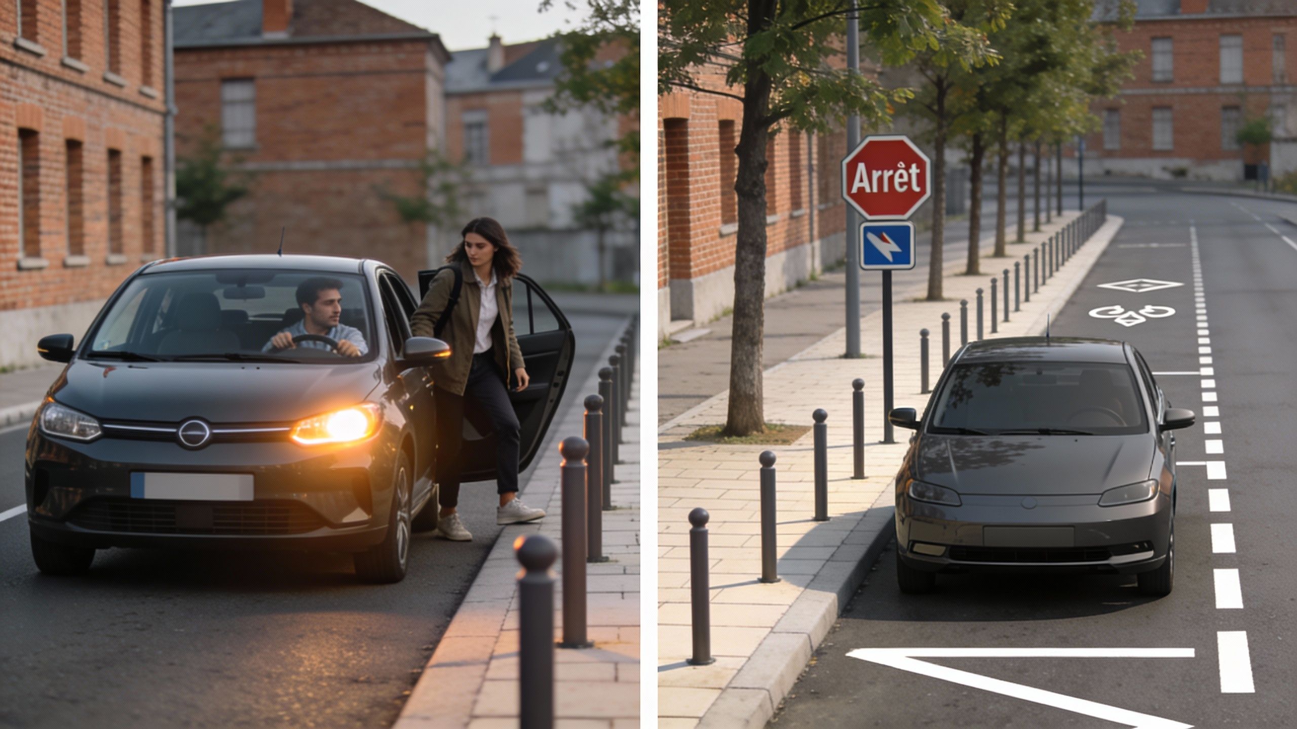 Quelle différence entre arrêt et stationnement ?
